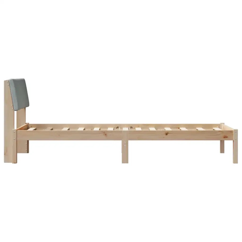 Struttura del Letto Marrone e grigio chiaro 80 x 200 cm 878569