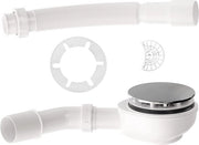 Set per docciaschermo - extra piano scarico - Ø90mm - 3 pezzi - cromato