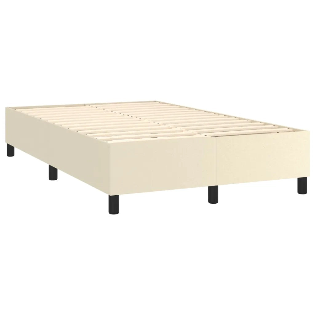 Giroletto a Molle con Materasso Crema 120x200 cm in Similpelle 3142835