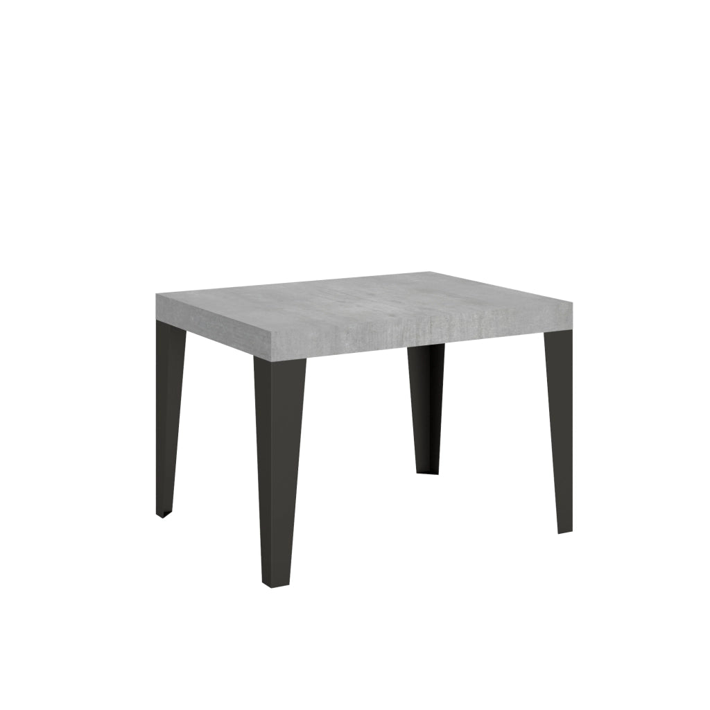 Tavolo allungabile 80x120/204 cm Flaris Cemento telaio Antracite