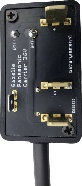 batterytester Smart-Adapter AT00108 Cavo adattatore Adatto per Panasonic Gazelle 36 V