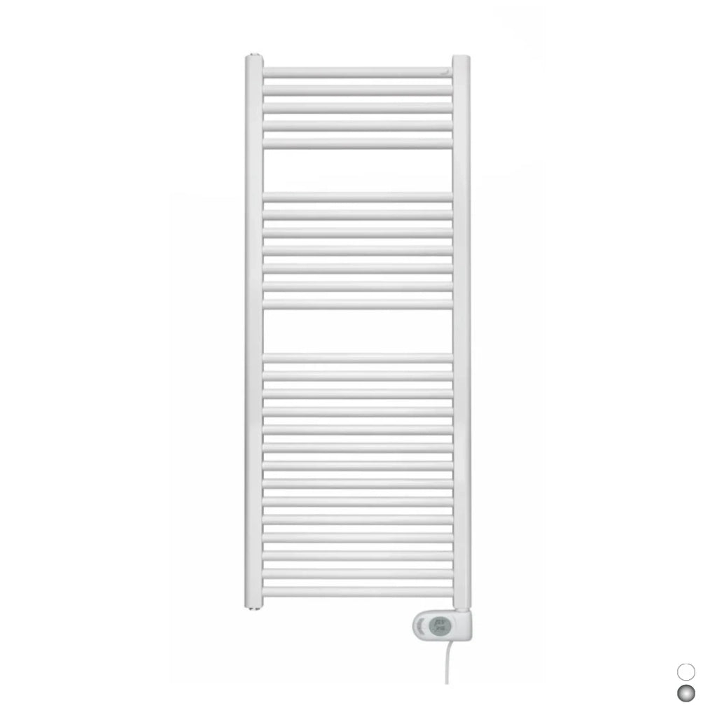 Termoarredo elettrico Zehnder Aura cromo 130x50 cm 300w