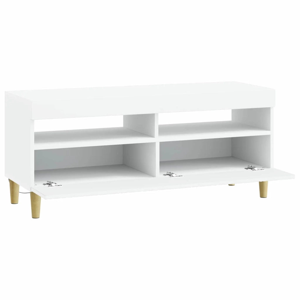 Mobile TV LED Bianco Legno ingegnerizzato 897205