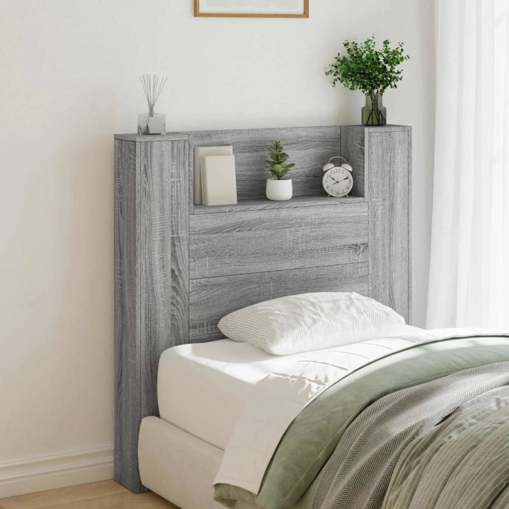 Testiera | Testata Grigio Sonoma 100 x 16,5 x 103,5 cm Legno multistrato
