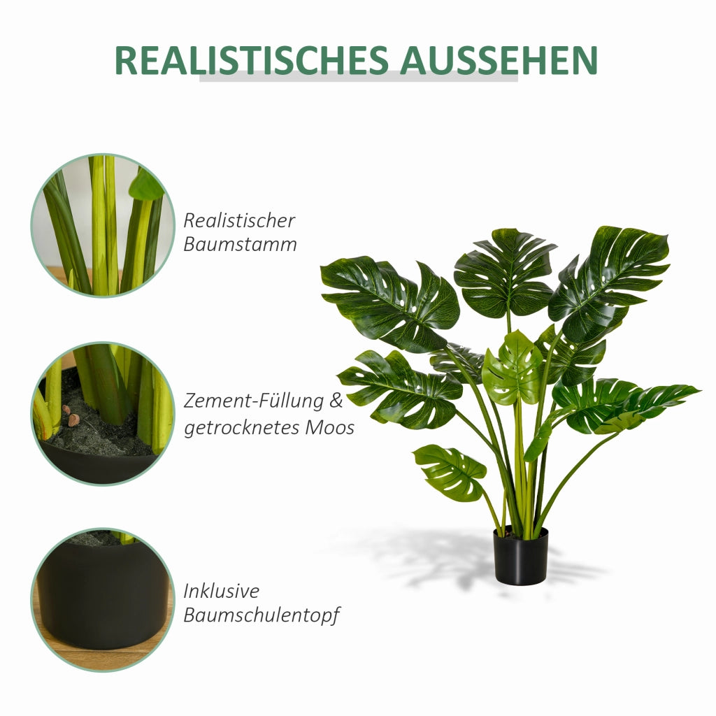 Pianta artificiale Monstera in vaso ¨C Minimal ¨C 110 cm