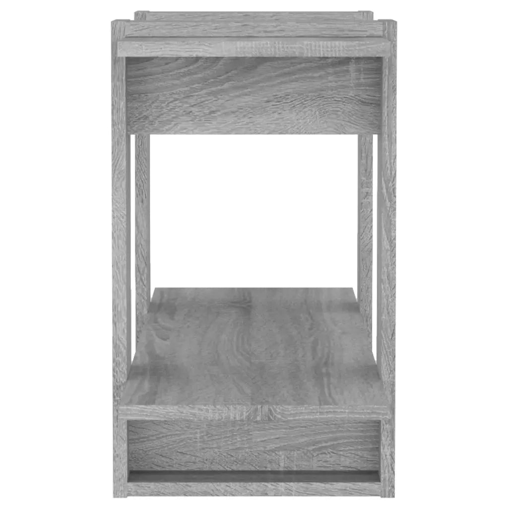 Libreria Divisorio-Scaffale per Libri-Mobile di Stoccaggio Grigio Sonoma 80x30x51 cm