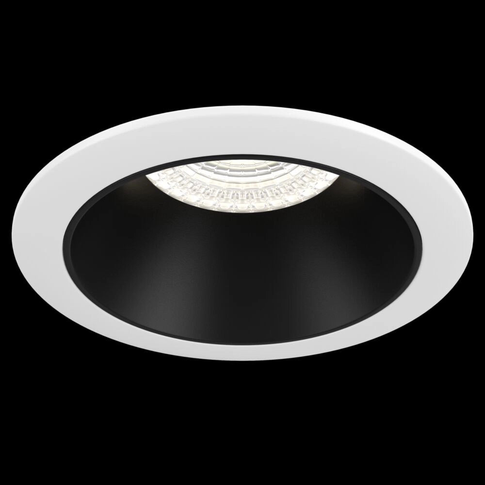 Faretto Da Incasso Moderno Share Alluminio Bianco 1 Luce Diffusore Nero