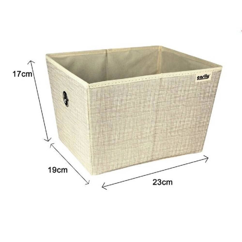 Trade Shop - Box Scatola Salvaspazio Portatutto Contenitore Armadi Organizer 19x23x17cm 69724 -