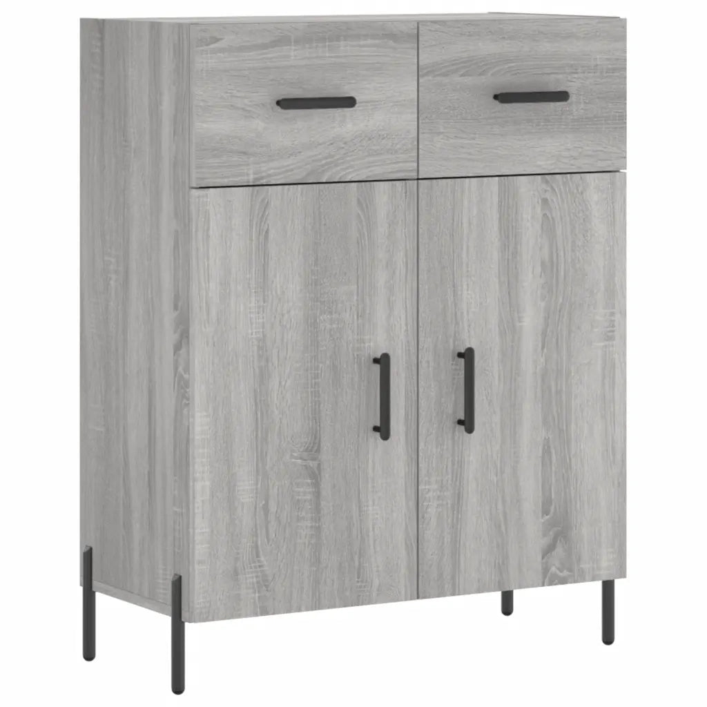 Credenza | Madia | Buffet da pranzo | Armadio da pranzo Grigio Sonoma 69,5x34x180 cm in Legno Multistrato