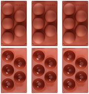 Mold Silicone 6 pezzi - Semi-sforna per Cottura - Resistente al Calore - Antiforatura - Facile da Pulire - Duraturo - Sforna per Cottura