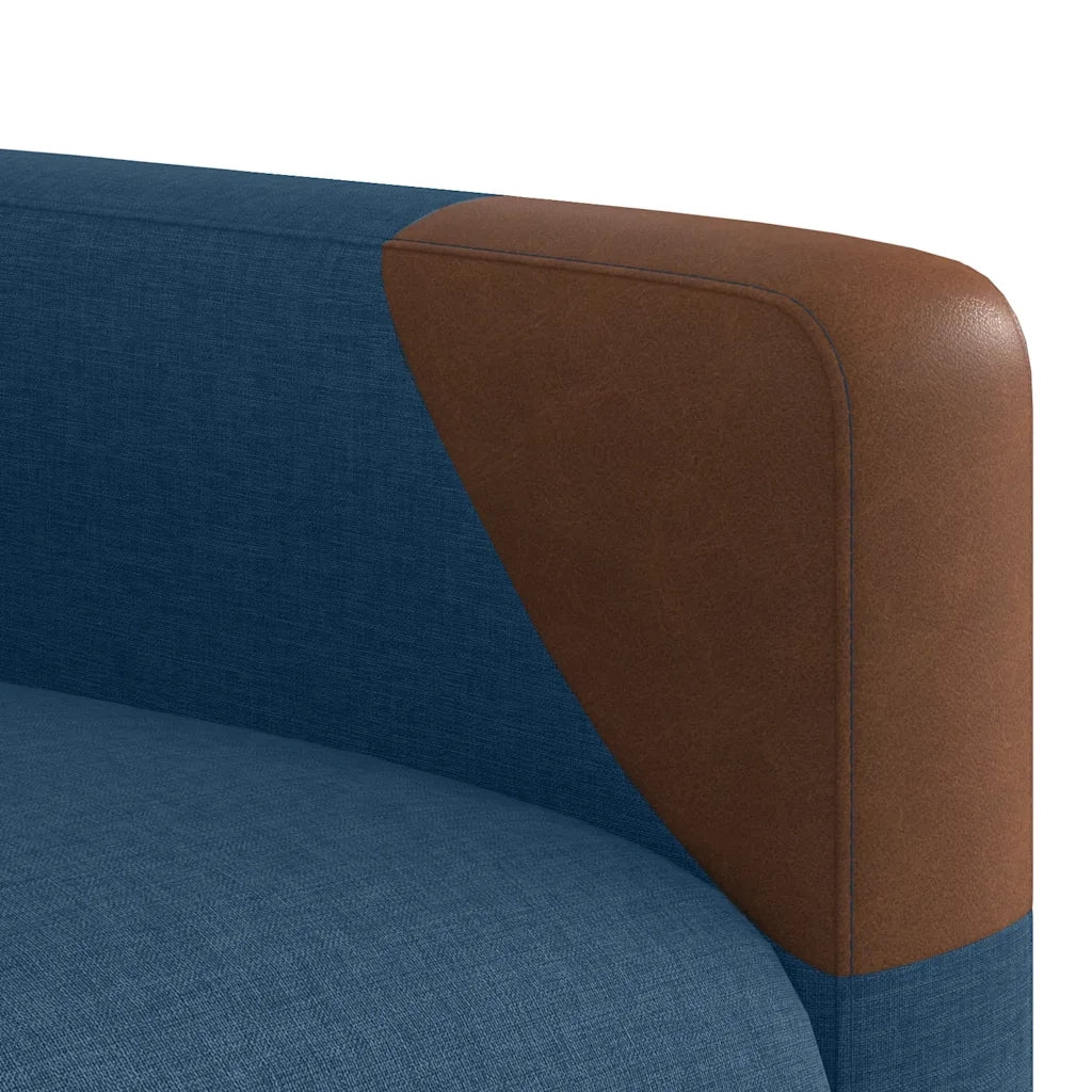 Poltrona | Sedia Relax Reclinabile Blu in Tessuto
