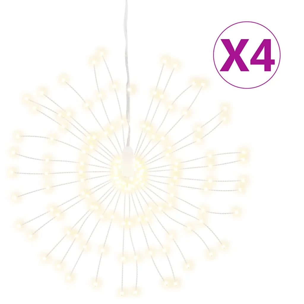 Illuminazioni di Natale Galassia 140 LED-Luci decorative natalizie 4pz Bianco Caldo 17 cm