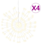 Illuminazioni di Natale Galassia 140 LED-Luci decorative natalizie 4pz Bianco Caldo 17 cm