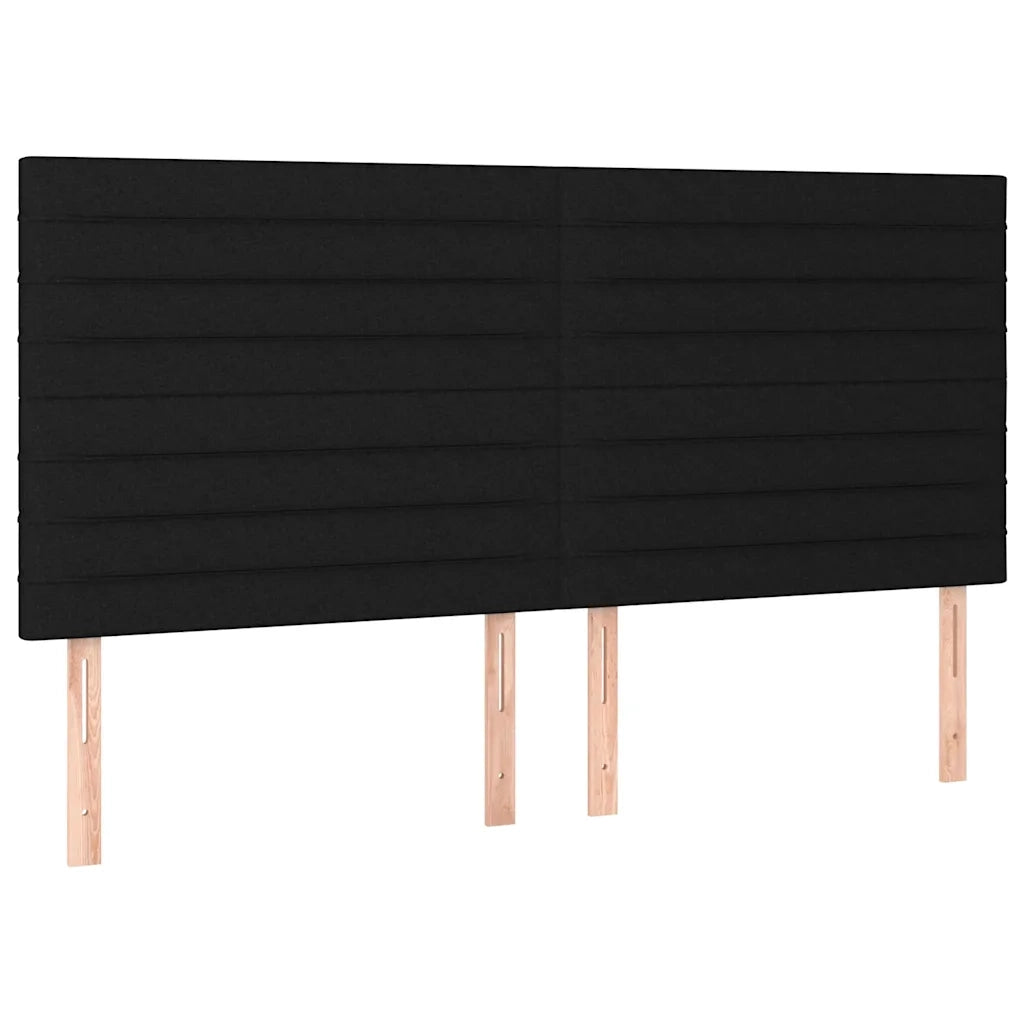 Giroletto senza Materasso-Struttura Letto Nero 180x200 cm in Tessuto 448291