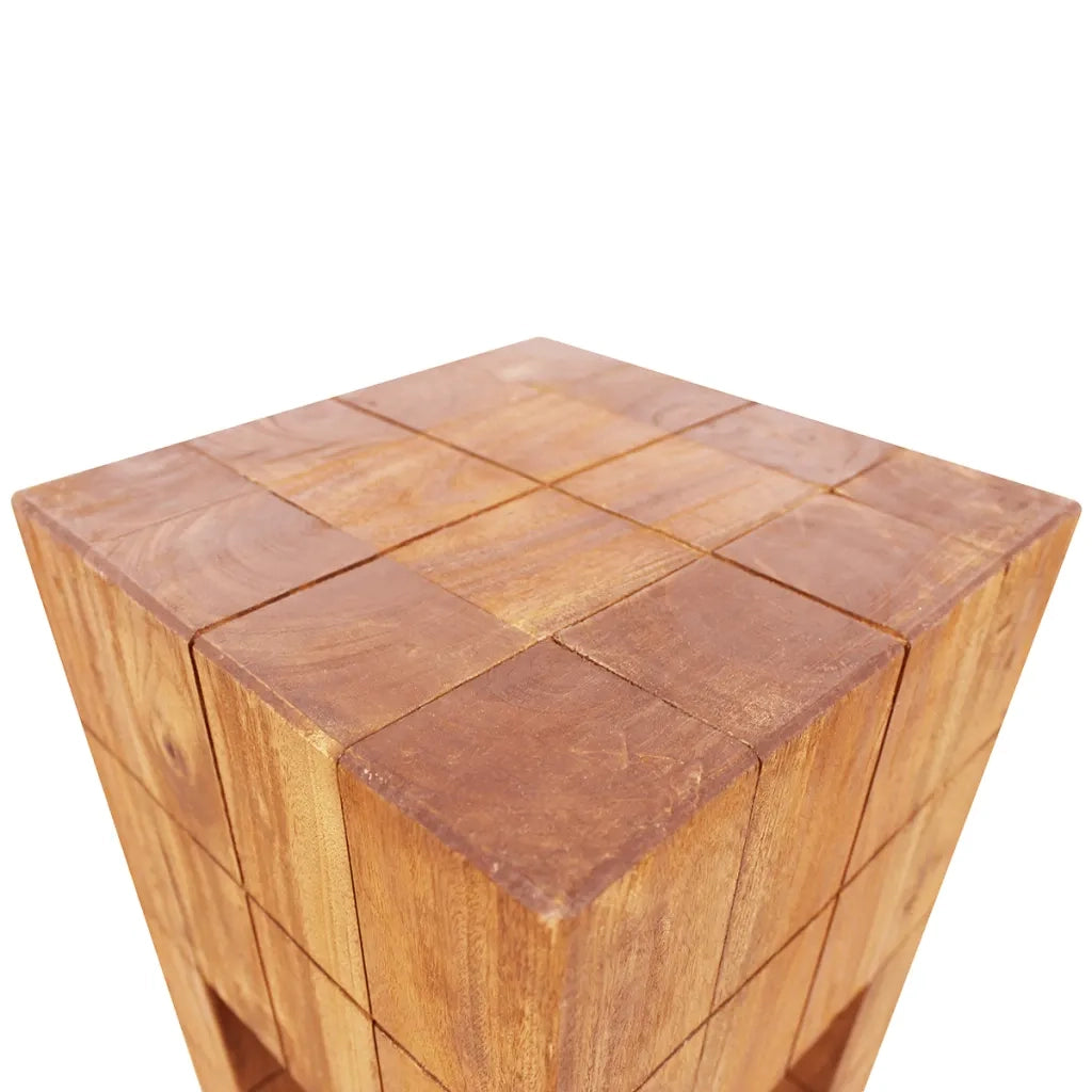 Sgabello in Legno Massello di Mogano 244502