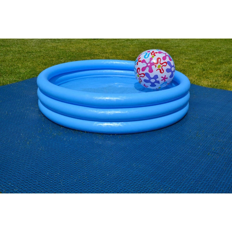 Set da 50 Piastrelle in Plastica Flessibili Drenanti 55,5 x 55,5 cm da Esterno Giardino 15,4 m2 colore:Nero