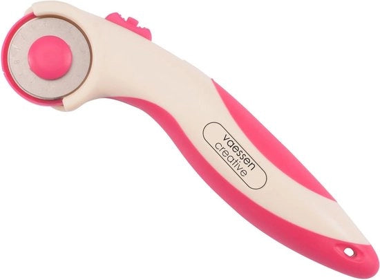 Rotolo per taglio con impugnatura ergonomico e lama regolabile con diametro di 28 mm, rotolo per taglio per mani destre per fai da te stesso, cucito e artigianato