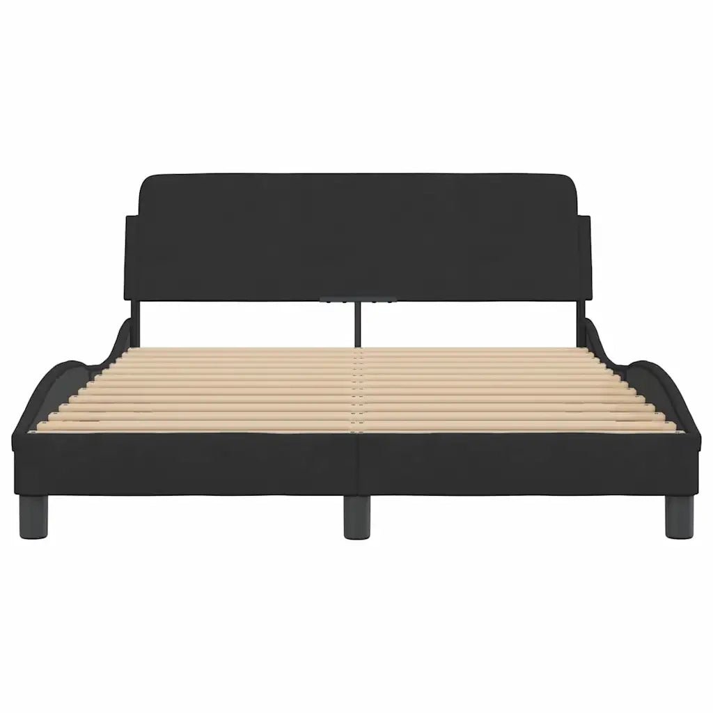 Struttura letto Dover Nera 135x190 cm in Velluto 373330