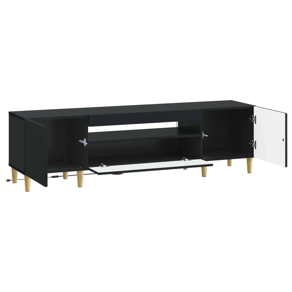 Mobile TV LED Nero Legno ingegnerizzato 896686