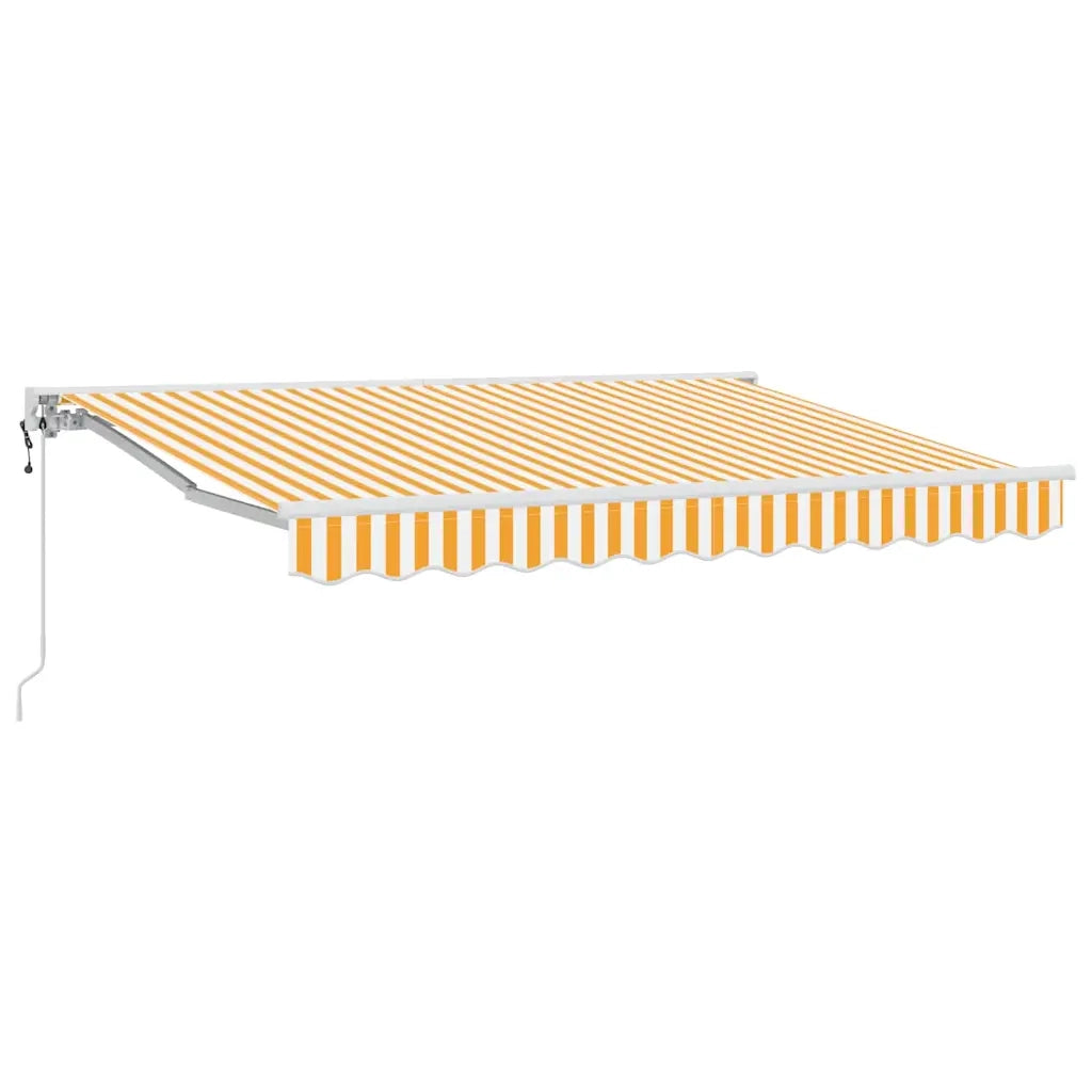 Struttura della tenda-Telaio per tenda da sole Giallo e Bianco 300 x 200 cm 784611