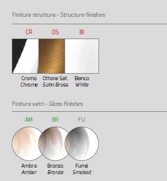 APPLIQUE BIANCO 1 LUCE VETRO BRONZO 1194BI-A-BR