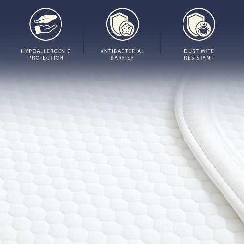 Coprimaterasso Impermeabile Matrimoniale 180x200 con Elastici | Proteggi Materasso Traspirante e Antibatterico | Tessuto Stress Free, Silenzioso, Traspirante e Anallergico