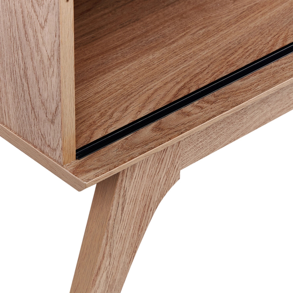 Mobile TV Mensola in legno chiaro Madia credenza passacavi Moderna supporto televisione