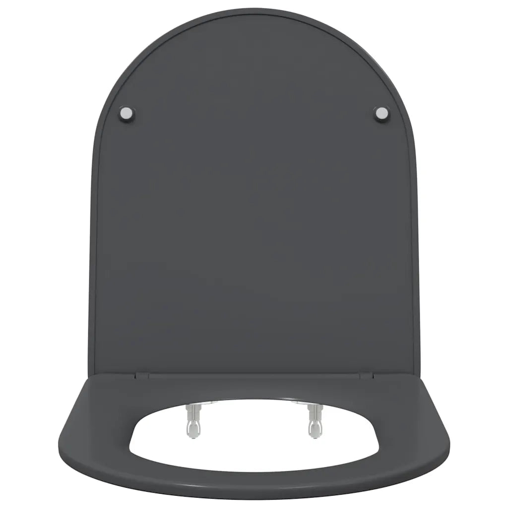 Sedile del WC Antracite 47 x 36 x 3,4 cm Duroplast 42002366