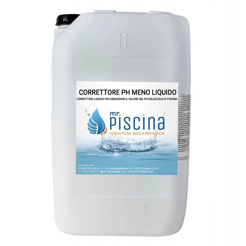 CORRETTORE PH- 15% MENO LIQUIDO per piscina Quantità confezione: 1 pezzo