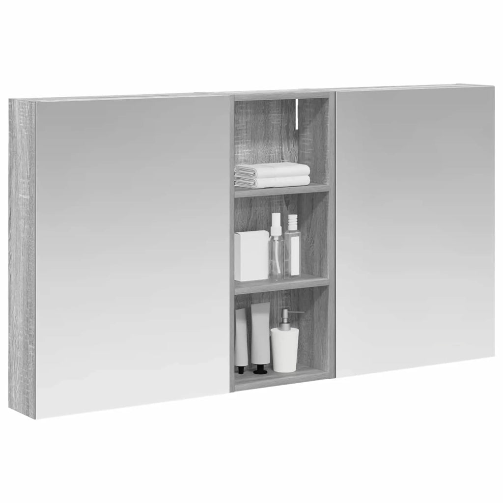 Set di Armadi da Bagno con lo scaffale 3 pcs 130 x 14,5 x 70 cm 3403765