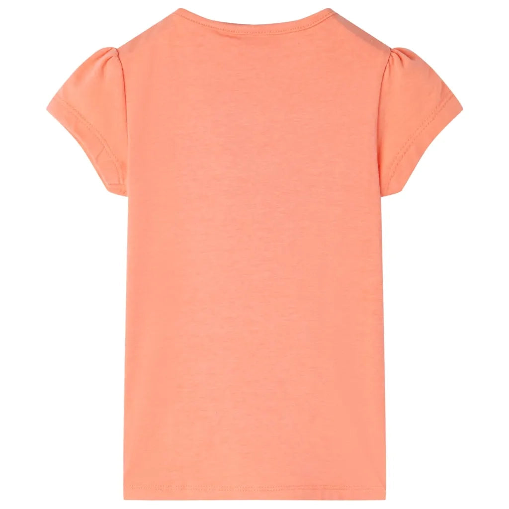 Maglietta da Bambina Arancione Neon 128 10722