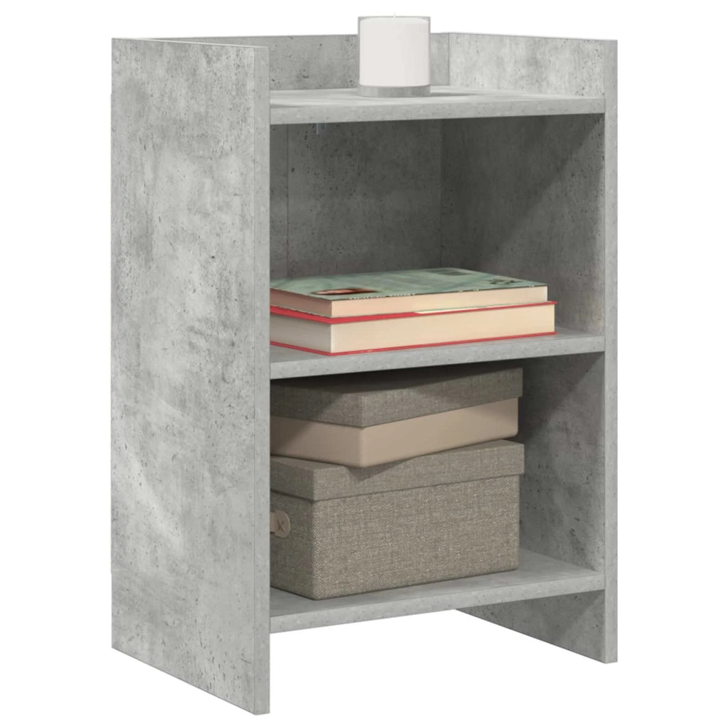 Comodini 2 pz Grigio Cemento 40 x 30 x 60 cm 8011002