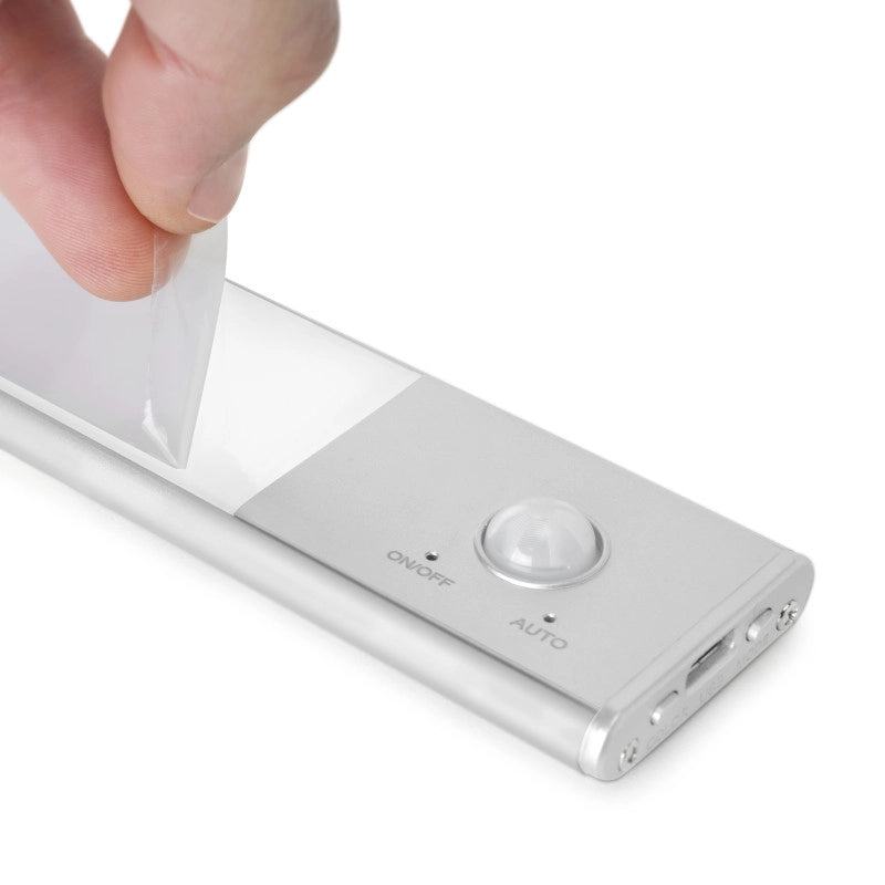 Lampada LED ricaricabile con USB Kaus con sensore di movimento, L600mm, Tecnoplastica e Alluminio, Anodizzato opaco