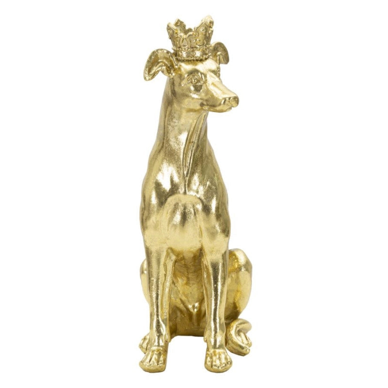 Cane Con Corona Oro cm 20x12,5x33