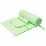 Set di Asciugamani Sportivi 2 pcs Verde Tessuto 42011496