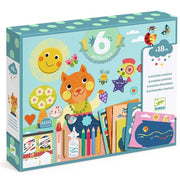 Kit 6 attivita creative, Il gatto e isuoi amici,Djeco,Eta 2+