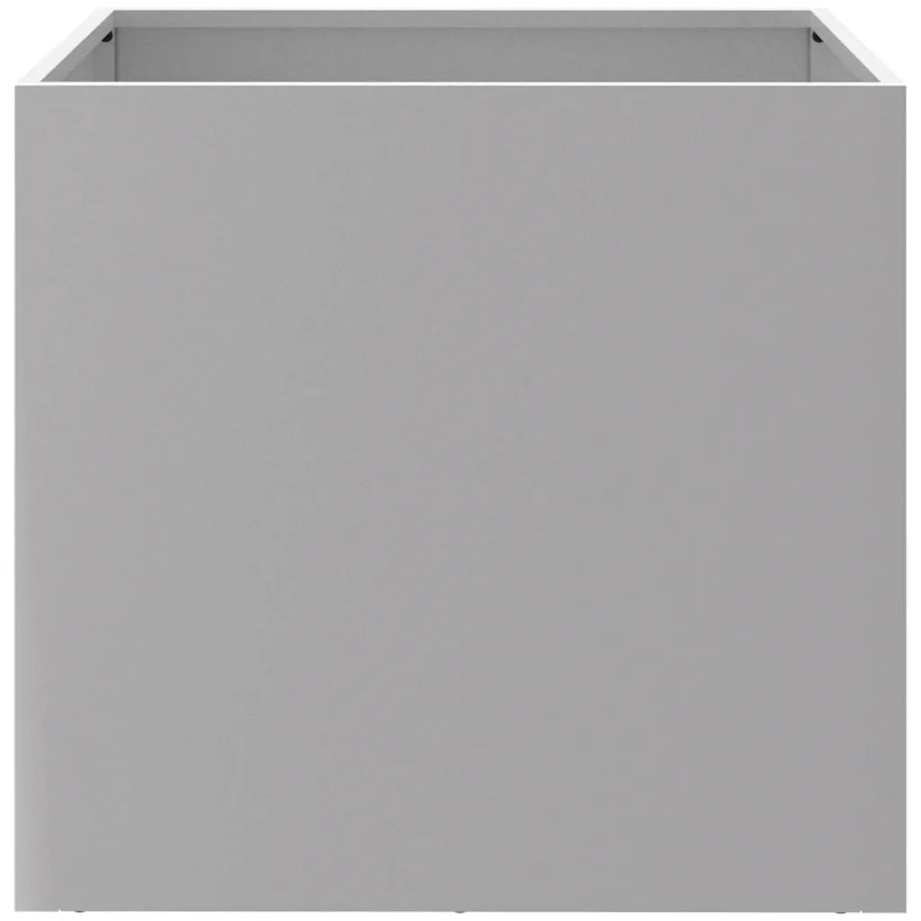 Fioriera-Vaso-Contenitore per Piante Argento 49x47x46 cm in Acciaio Zincato
