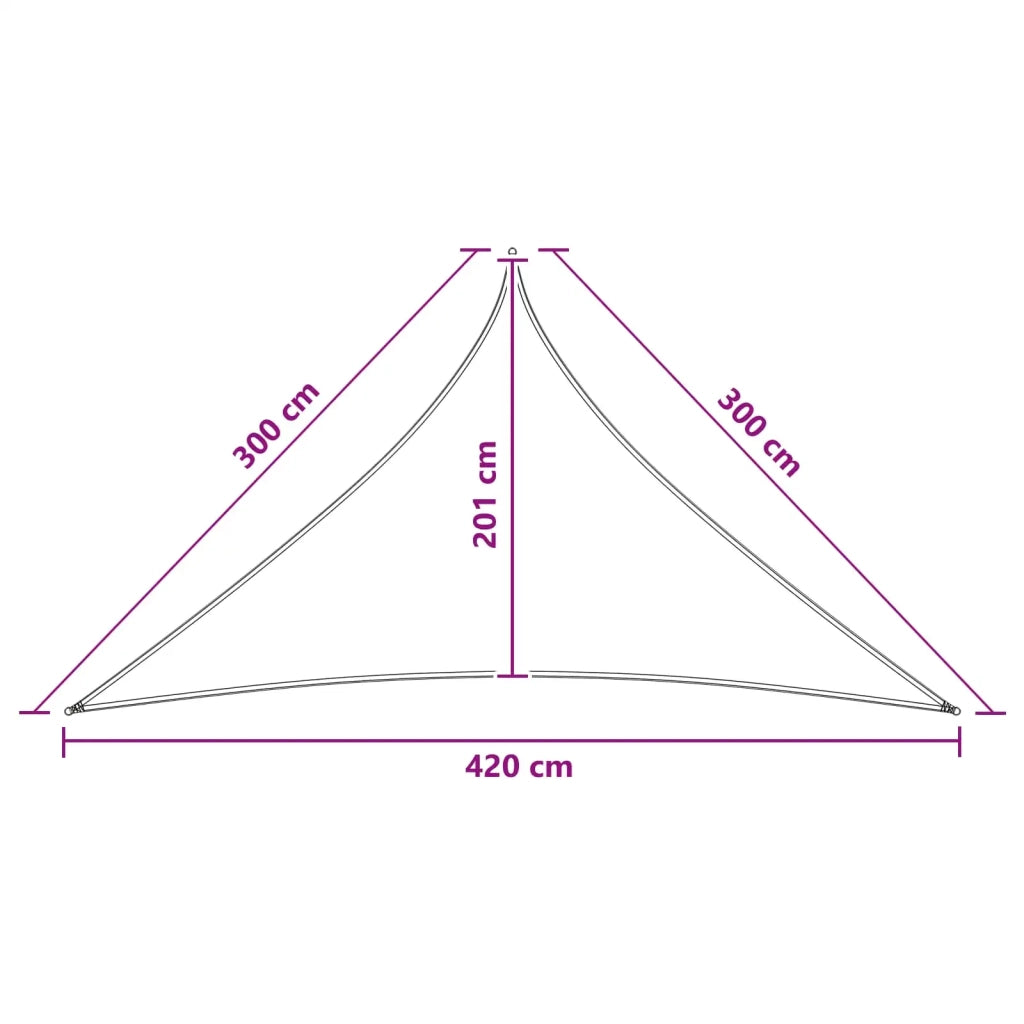 Telo Ombra Antracite e Bianco 3 x 3 x 4,2 m HDPE 42032788