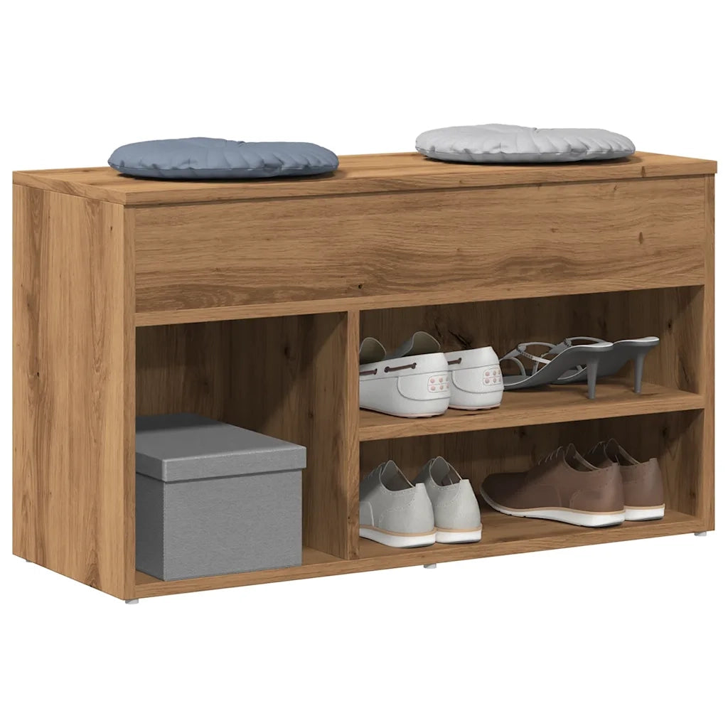 Scarpiera Rovere Artigianale 80x30x45 cm in Legno Multistrato 856757