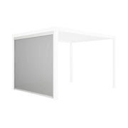 tenda laterale avvolgibile alluminio e textilene per pergola, 3m,