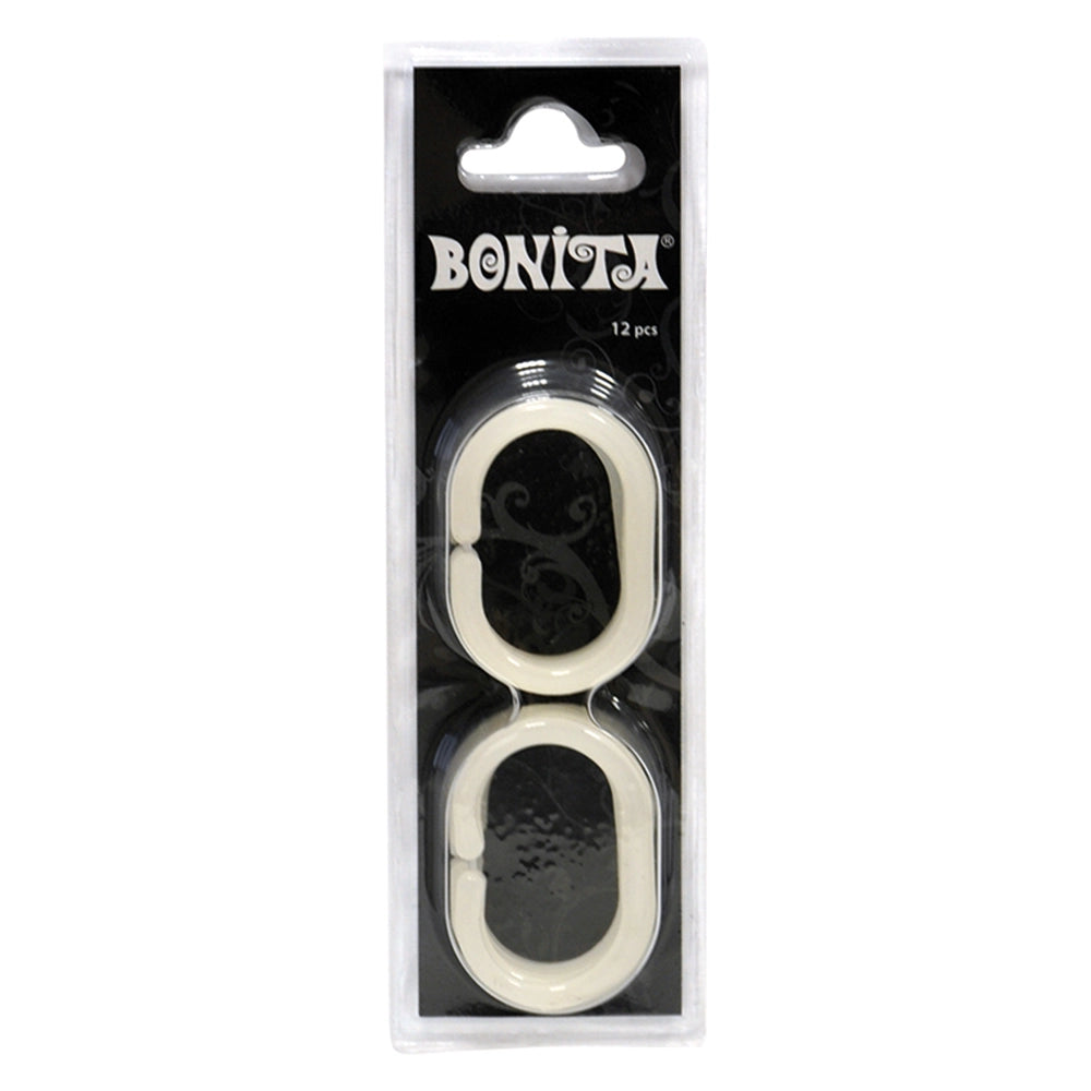 ANELLI PER TENDA DOCCIA cf. 12 pz  - BONITA