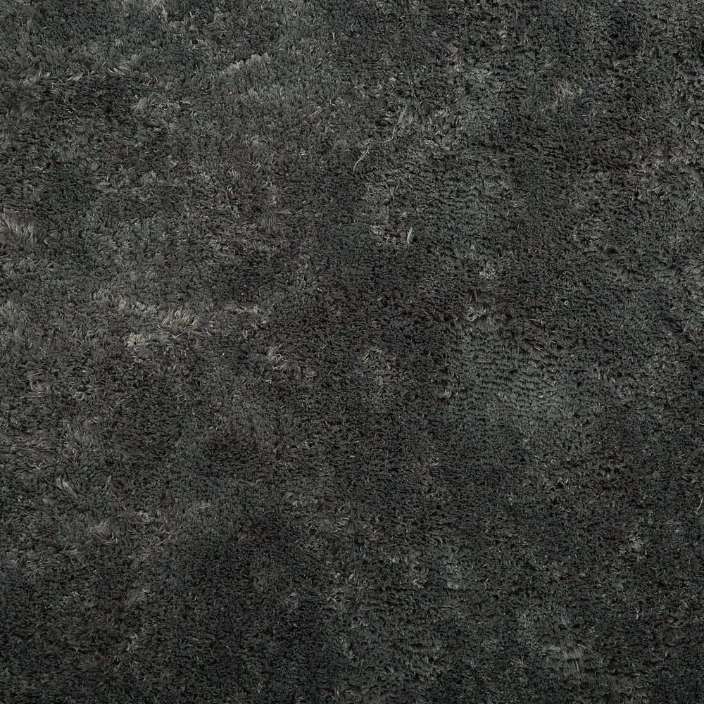Tappeto Shaggy in cotone grigio scuro in misto poliestere 200 x 300 cm soffice pelo denso