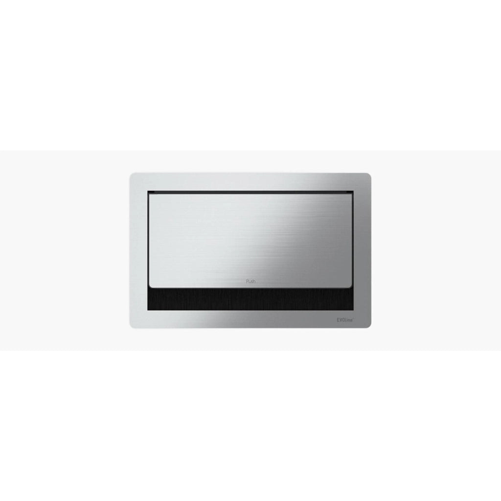 EVOline FlipTop Push M prolunghe e multiple 3 m 4 presa(e) AC Interno Nero, Acciaio inossidabile