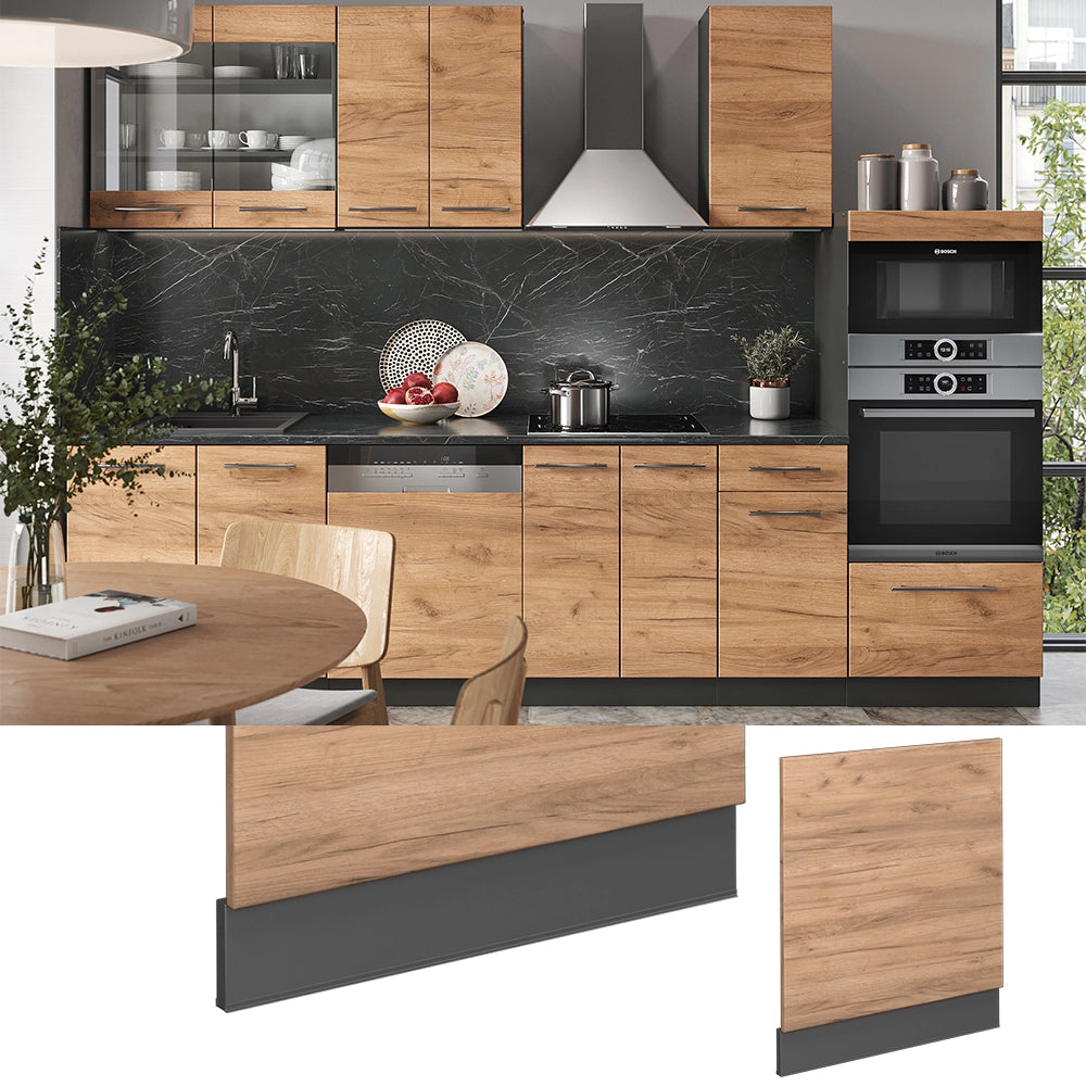Pannello frontale Fame-Line Rovere dorato/Antracite 60 cm, PL Rovere Vicco