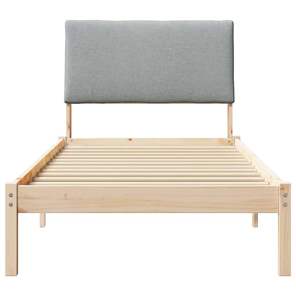 Letto singolo | Letto per adulti | Struttura del Letto Marrone e grigio chiaro 100 x 200 cm