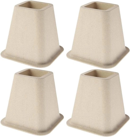 Aumentatore di mobili 15 cm - Elevatore di letto - Elevatore di tavolo - Elevatore di divano - Elevatori di mobili - Design a forma di piede di elefante - Forte e stabile - Elevatore