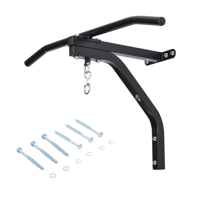 Supporto da parete per sacco da boxe, staffa per sacco da boxe/sacco di sabbia, capacit¨¤ di carico, acciaio, nero, 93 x 47 x 51 cm