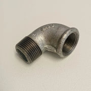 Raccordo mf 1''+1/4'' gomito zincato curva di ghisa malleabile