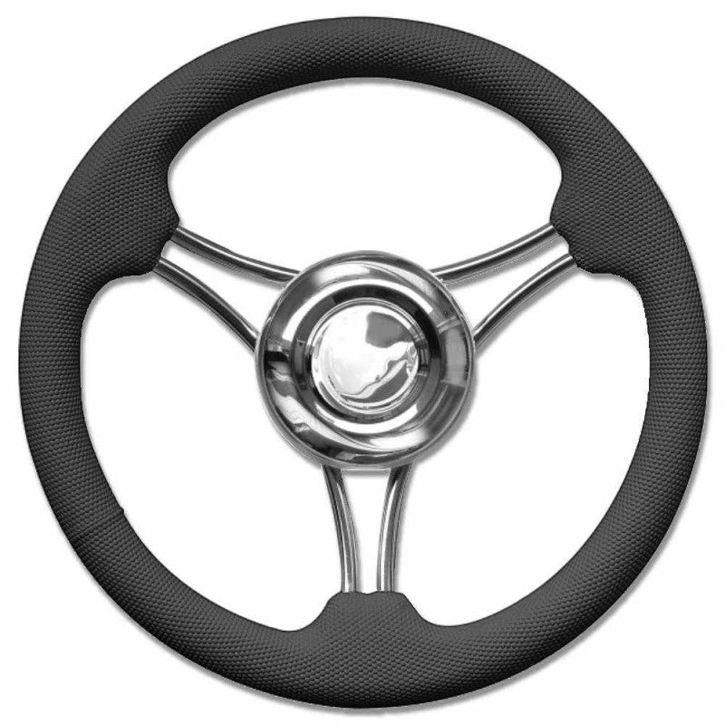 RUOTA TIMONE NERO Ø MM.350 BLACK T22 STEERING WHEEL MM.350