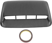 Capotiggia Universale in ABS - Tessuto a Fibra di Carbonio - Accessorio Auto Decorativo - Ventilatore di Cappello - Dimensioni 40 x 28 cm